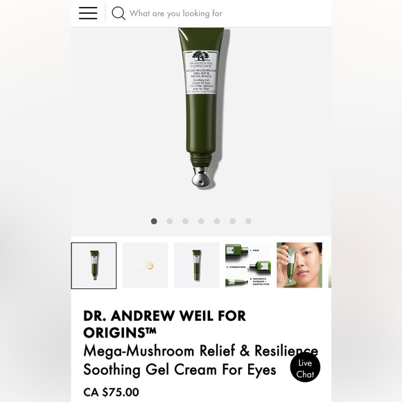 NEW Mega-Mushroom Relief & Resilience Soothing Gel Cream For Eyes - Picture 1 of 2